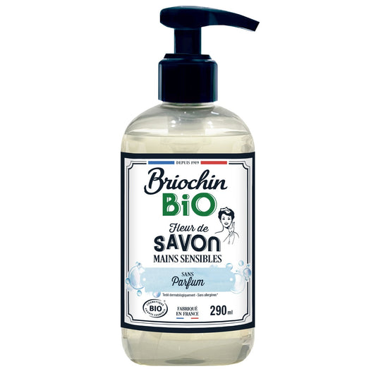 BRIOCHIN Organic Fragrance-Free Liquid Soap for Sensitive Hands