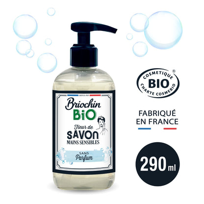Savon Liquide Mains Sensibles Sans Parfum Bio BRIOCHIN