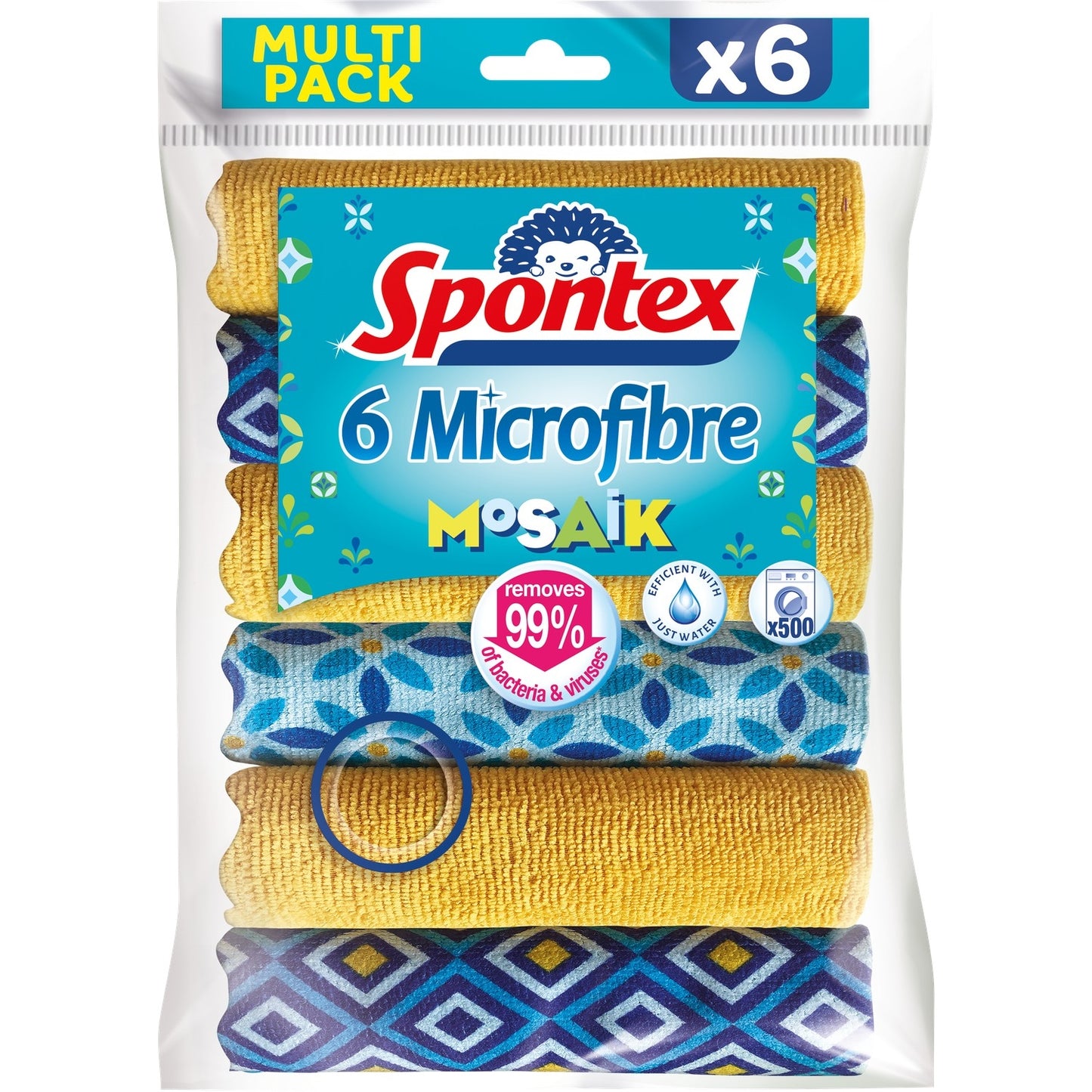Microfiber Mosaik Set of 6 SPONTEX