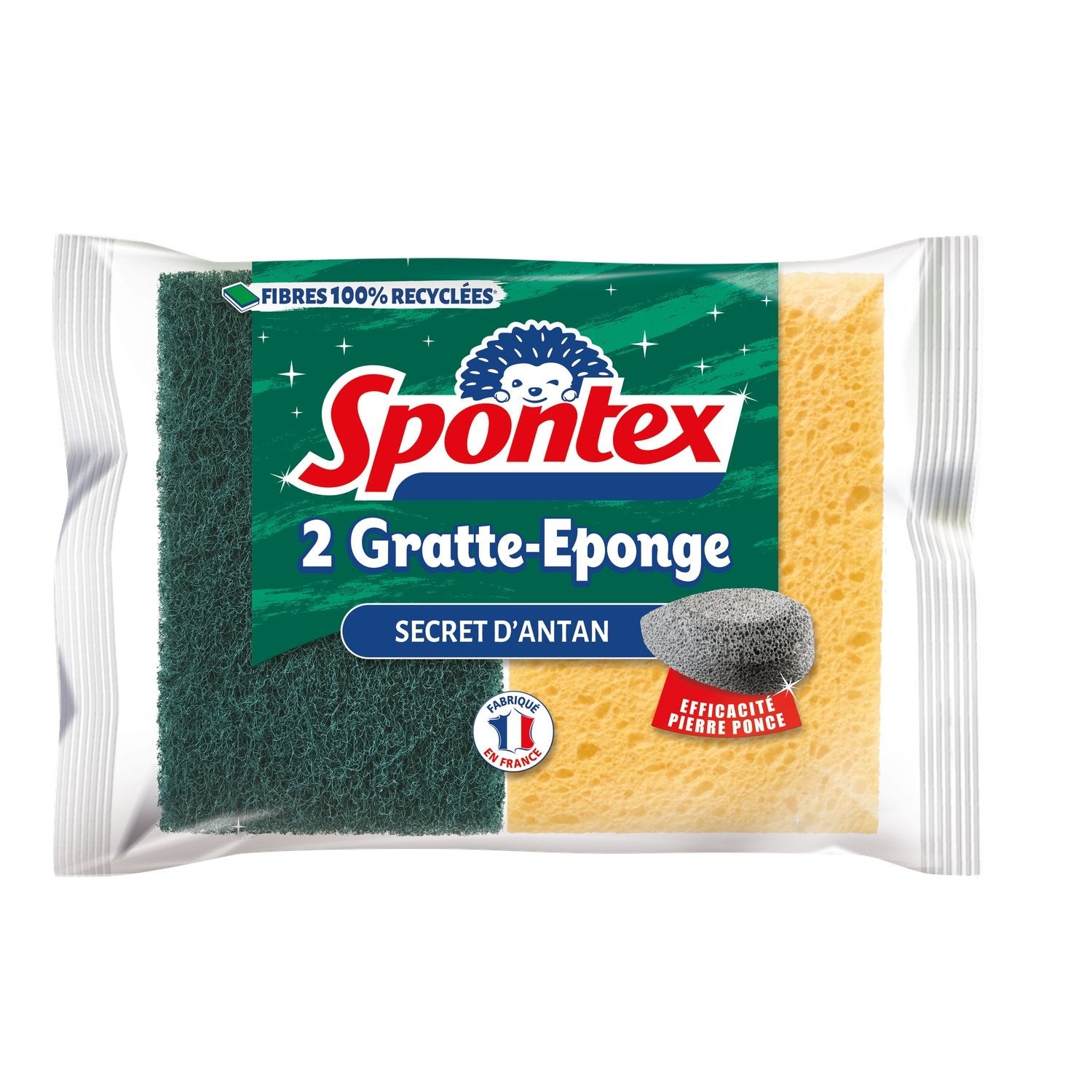 Eponge à Récurer Secret d'Antan SPONTEX les 2 éponges