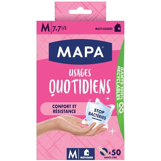 Gant Usages Quotidien  Taille M MAPA le lot de 50 gants
