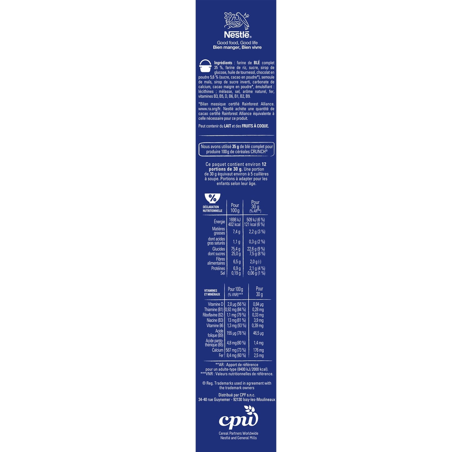 Nestle Chocolate Crunch Cereal