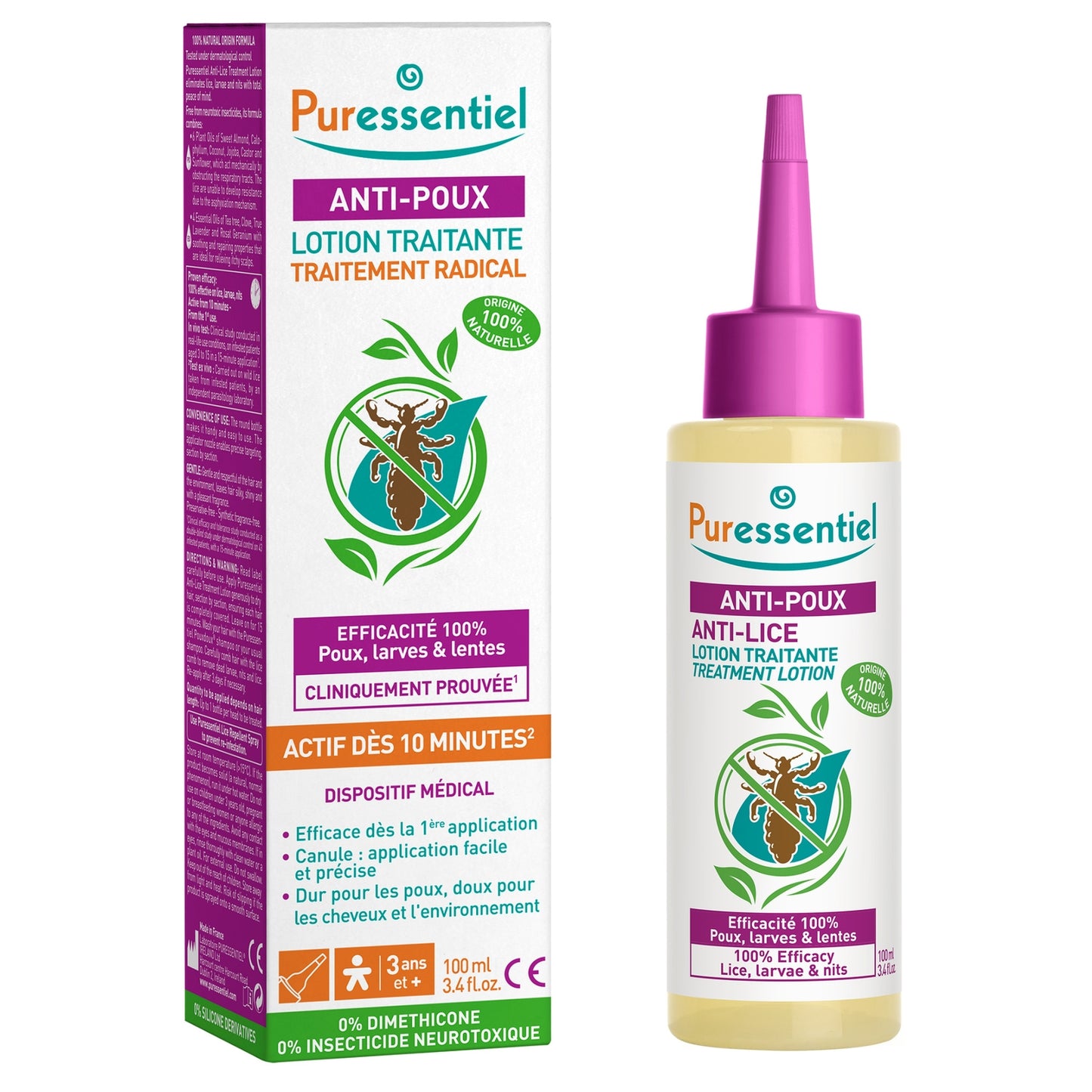 Soin cheveux Anti-poux PURESSENTIEL 