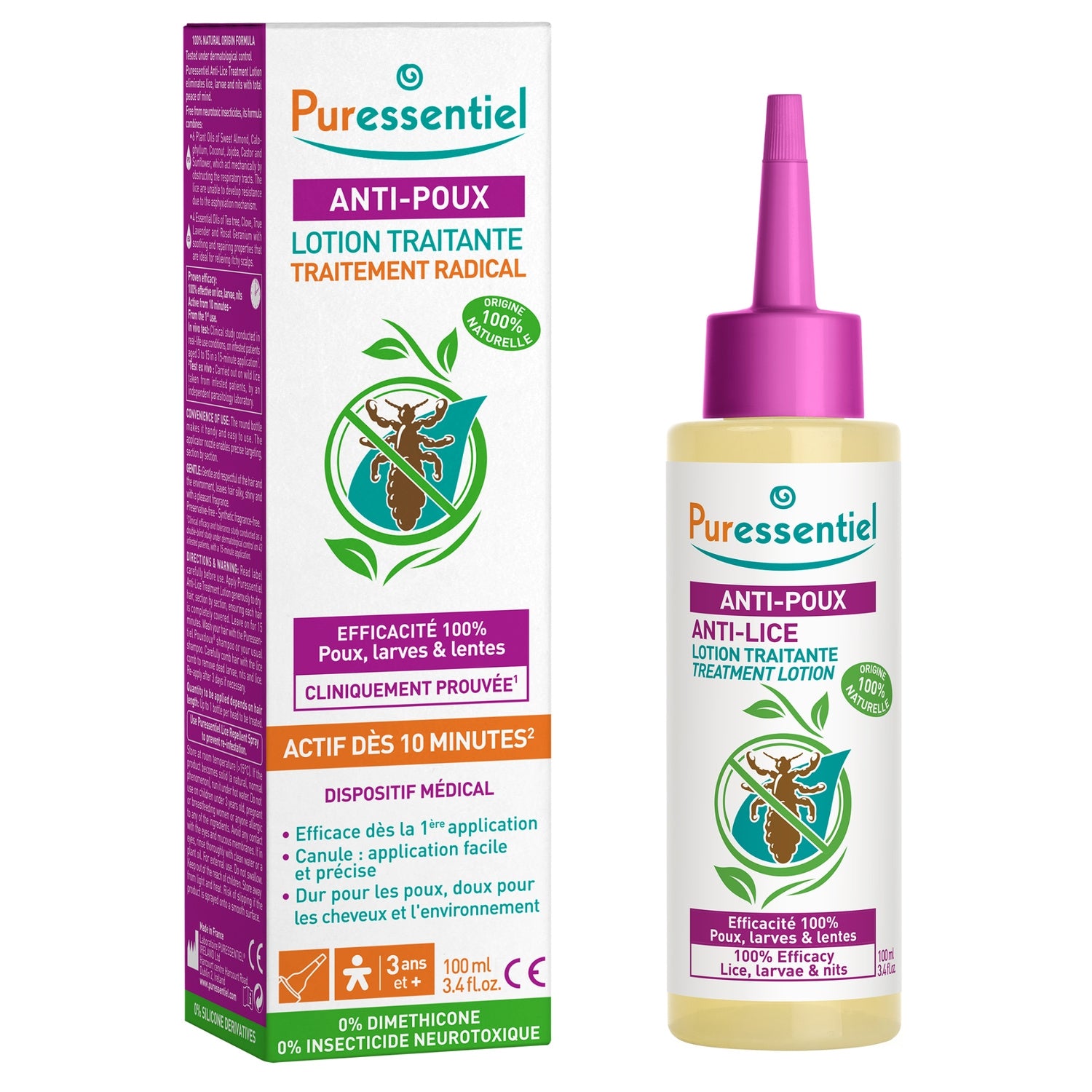Soin cheveux Anti-poux PURESSENTIEL 