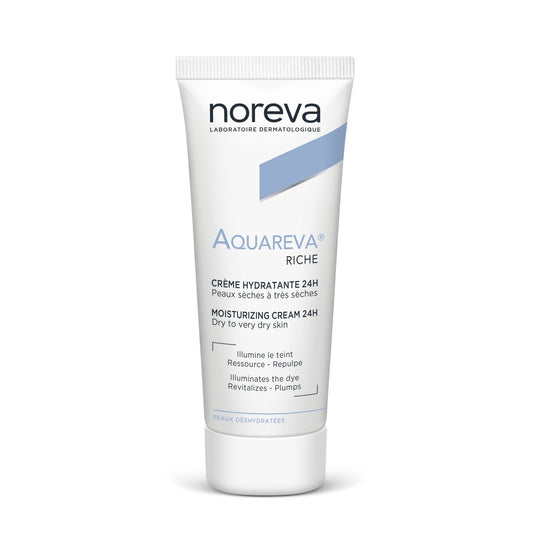 Crème Hydratante Riche Visage Peau Sèche et Très Sèche Aquareva NOREVA le tube de 40mL