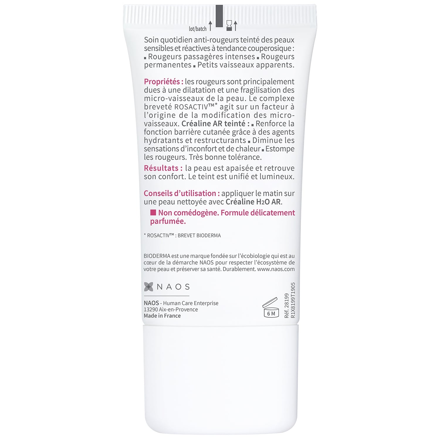 Crème teintée Visage Anti-Rougeurs Doré Créaline BIODERMA 