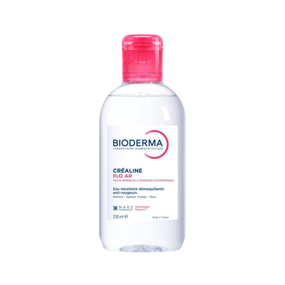 Eau Micellaire Visage et Yeux Peaux Sensibles Anti-Rougeurs Crealine H2O BIODERMA 