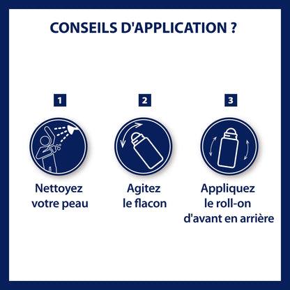 Damen-Deodorant Roll-On für empfindliche Haut, Antitranspirant, 48-Stunden-Wirkung, alkoholfrei, ETIAXIL