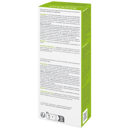 Soin Apaisant Anti-imperfections Visage Peau Sensible Sébium Sensitive BIODERMA 
