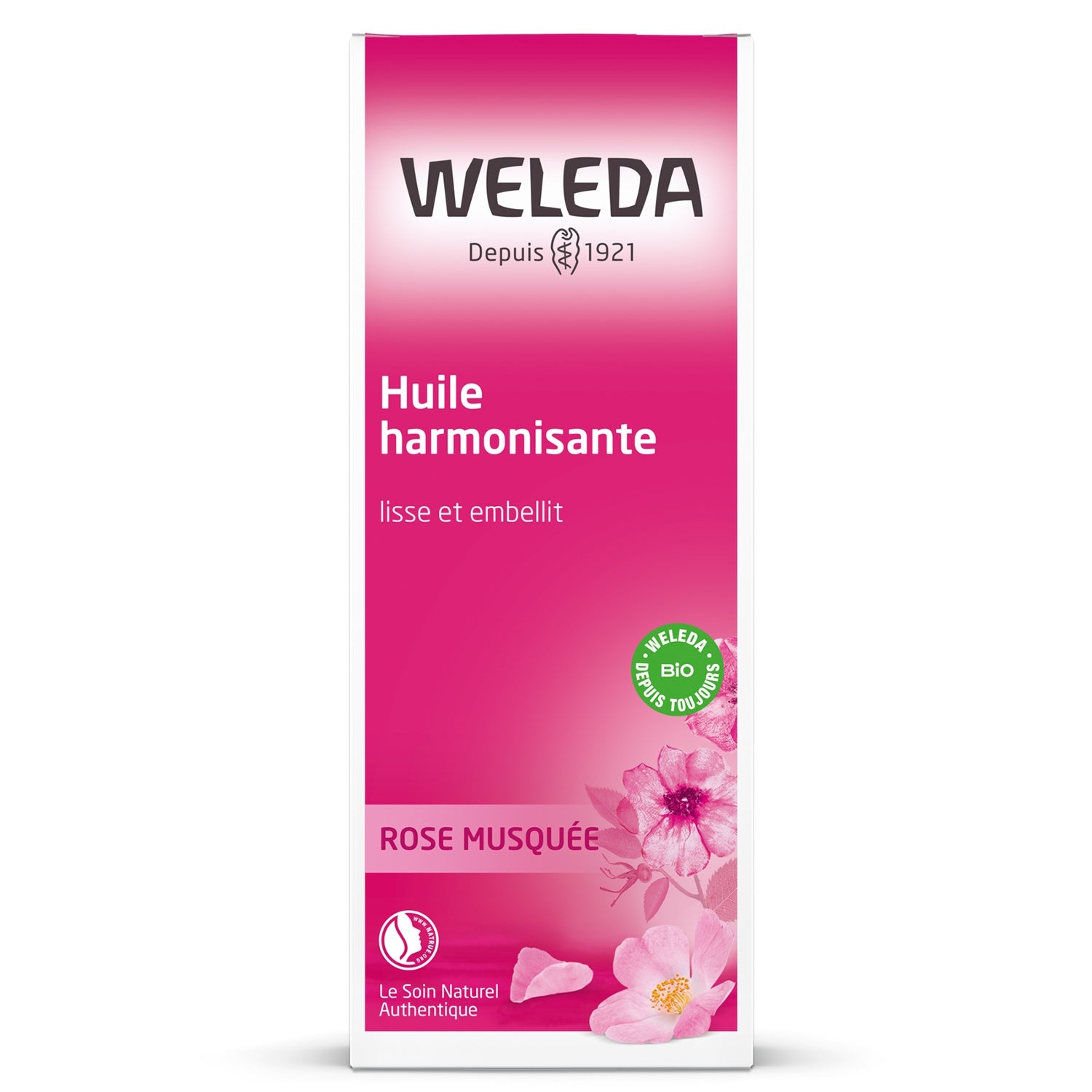 Huile Corps Raffermissante Lissante Harmonisante Rose Musquée WELEDA 