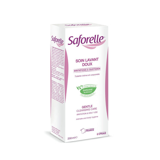 Soin Intime Lavant Doux à l'Extrait de Bardane SAFORELLE le flacon de 250mL