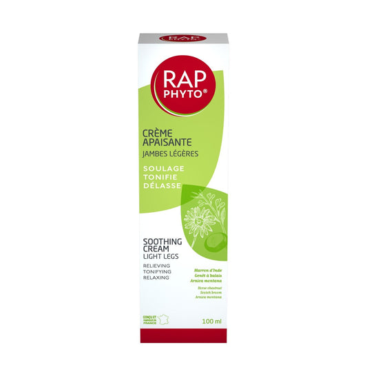 Crème Jambes Légères Apaise et Tonifie Marron d'Inde Genêt à Balai et Arnica Montana RAP PHYTO le tube de 100  ml
