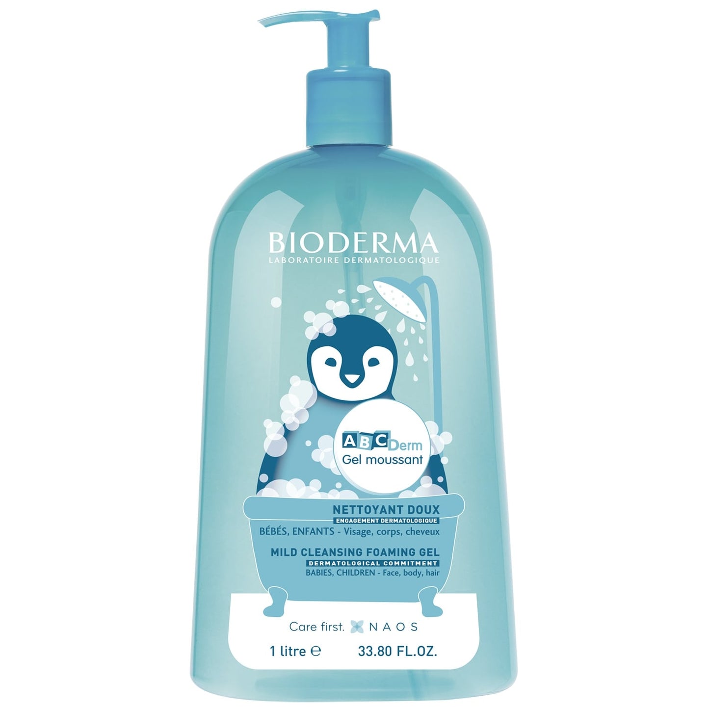 Gel moussant bébé Doux Visage et Corps ABCDerm BIODERMA 