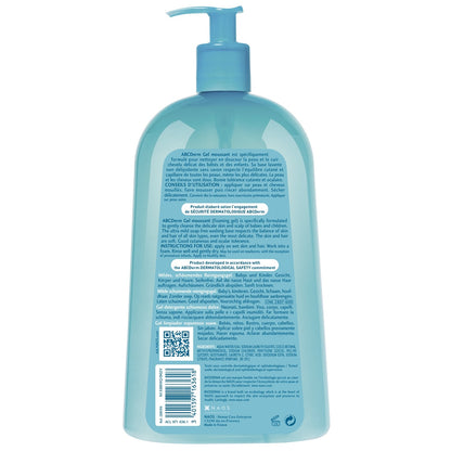 Gel moussant bébé Doux Visage et Corps ABCDerm BIODERMA 