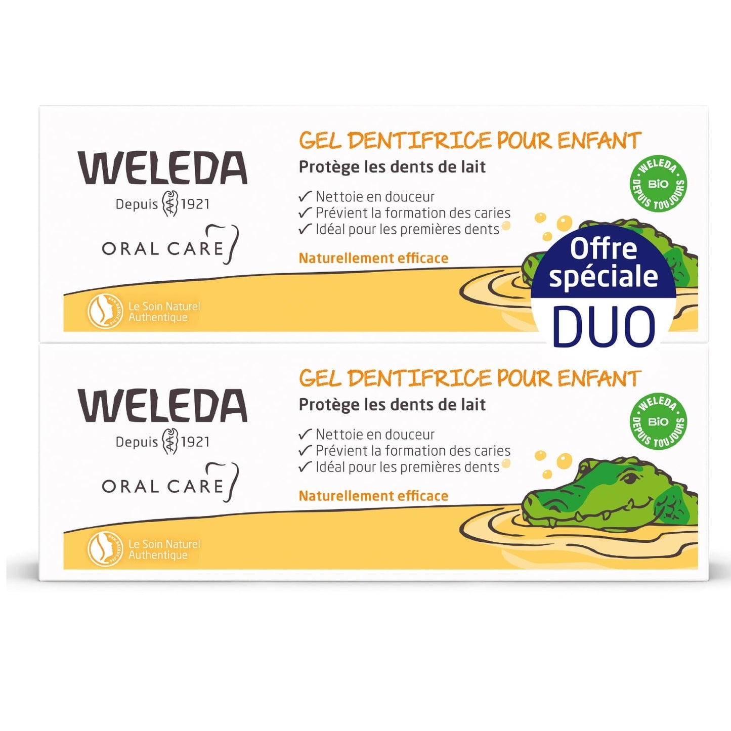 Dentifrice Bébé et Enfant Goût Anti-caries Bio WELEDA 