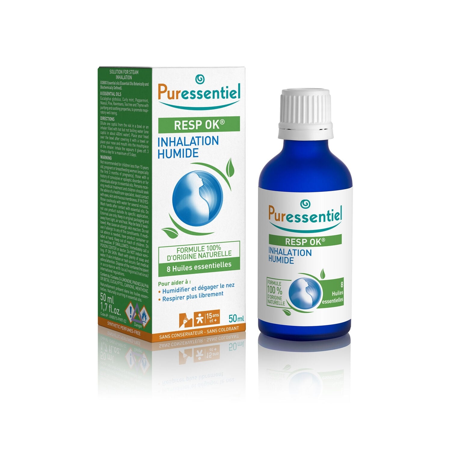 Soin nasal Inhalation Humide Aux Huiles Essentielles PURESSENTIEL 