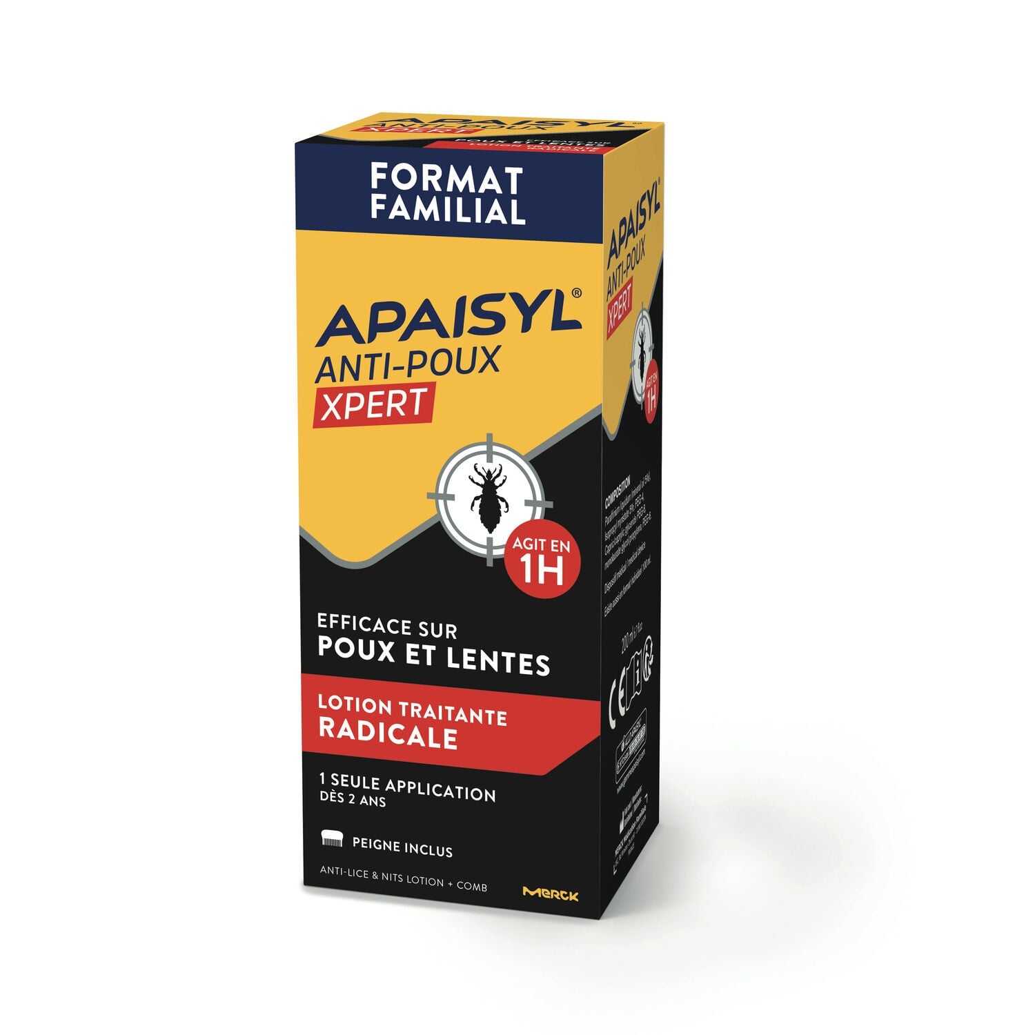 Lotion Anti-poux et Lentes Xpert APAISYL 