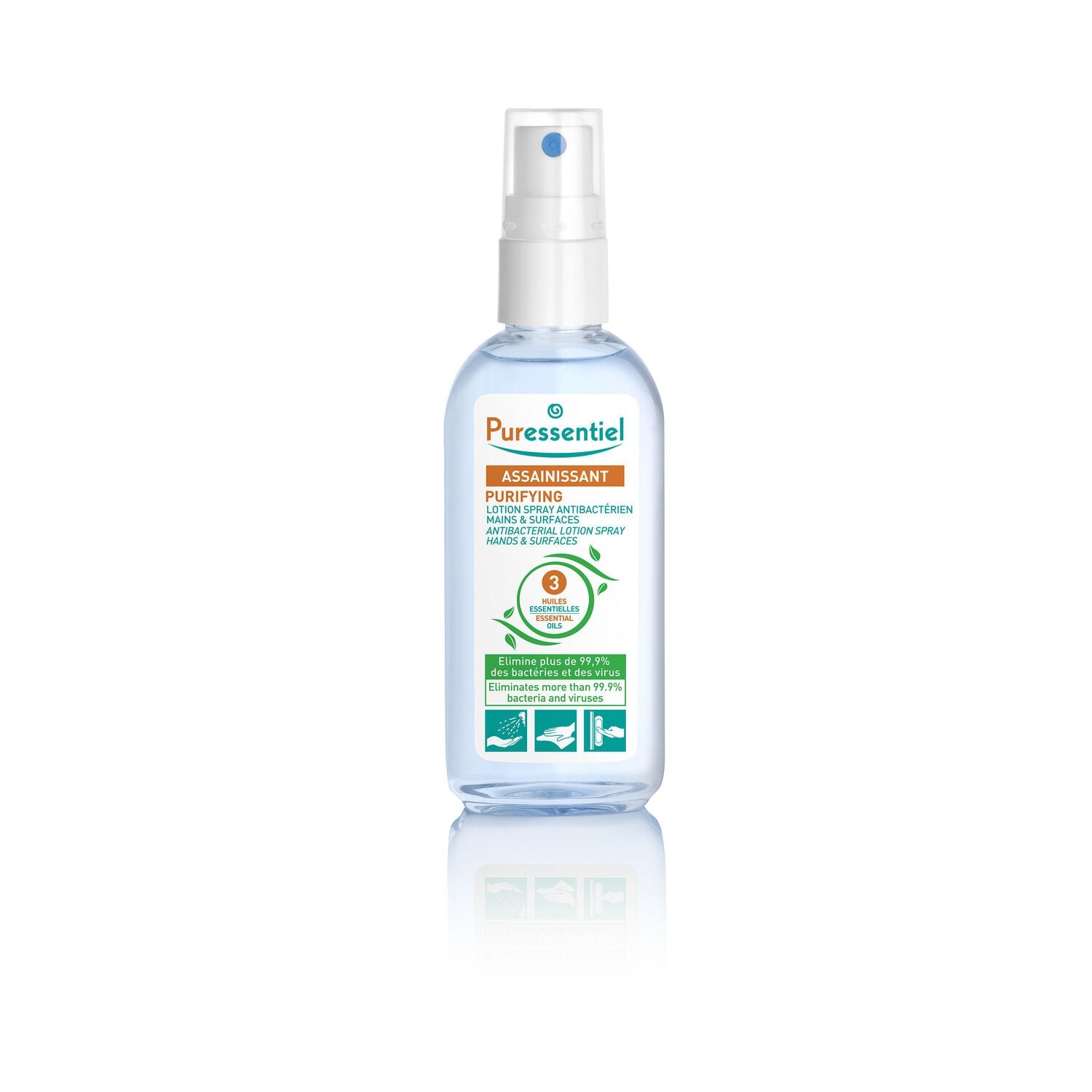 Désinfectant Lotion Antibactérienne Mains et Surfaces 3 Huiles Essentielles PURESSENTIEL 