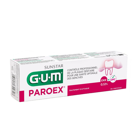 Dentifrice Anti-Plaque Paroex Soin des Gencives GUM le tube de 75 ml