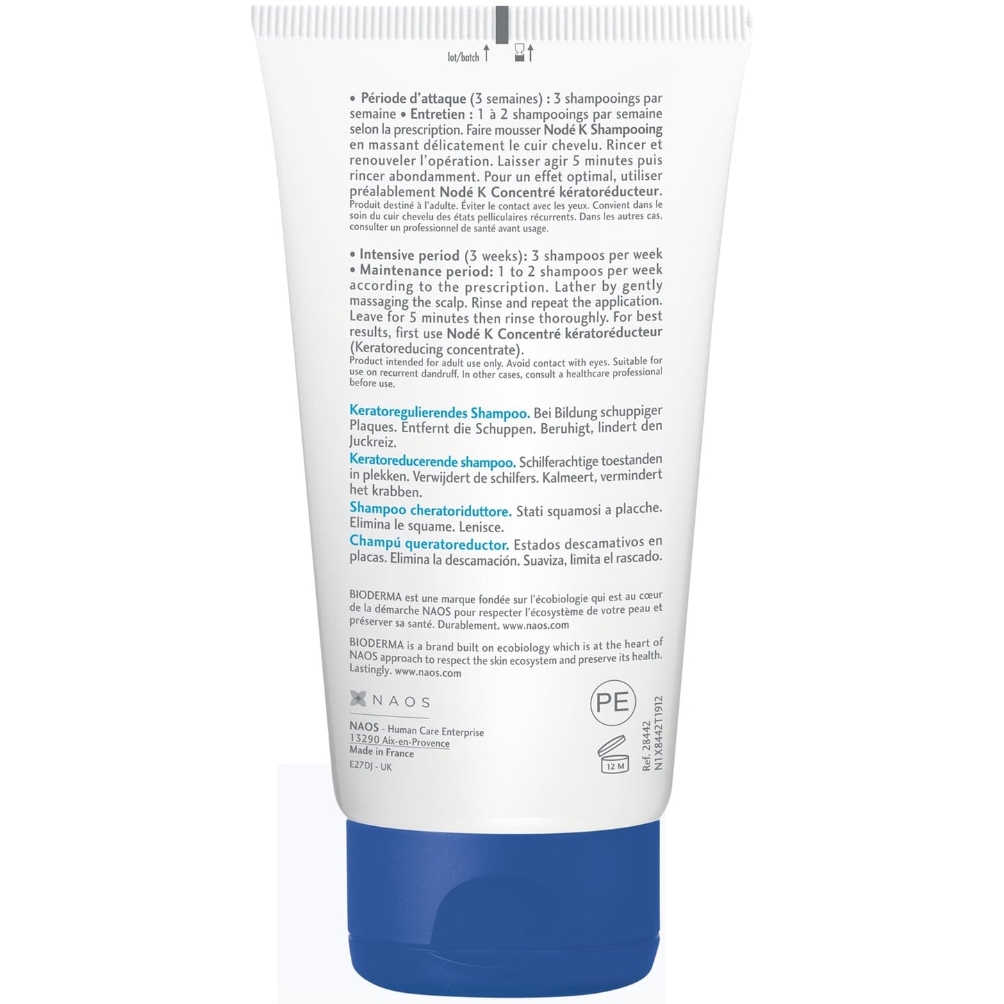 Shampoing Antipelliculaire Kératoréducteur Nodé K BIODERMA 