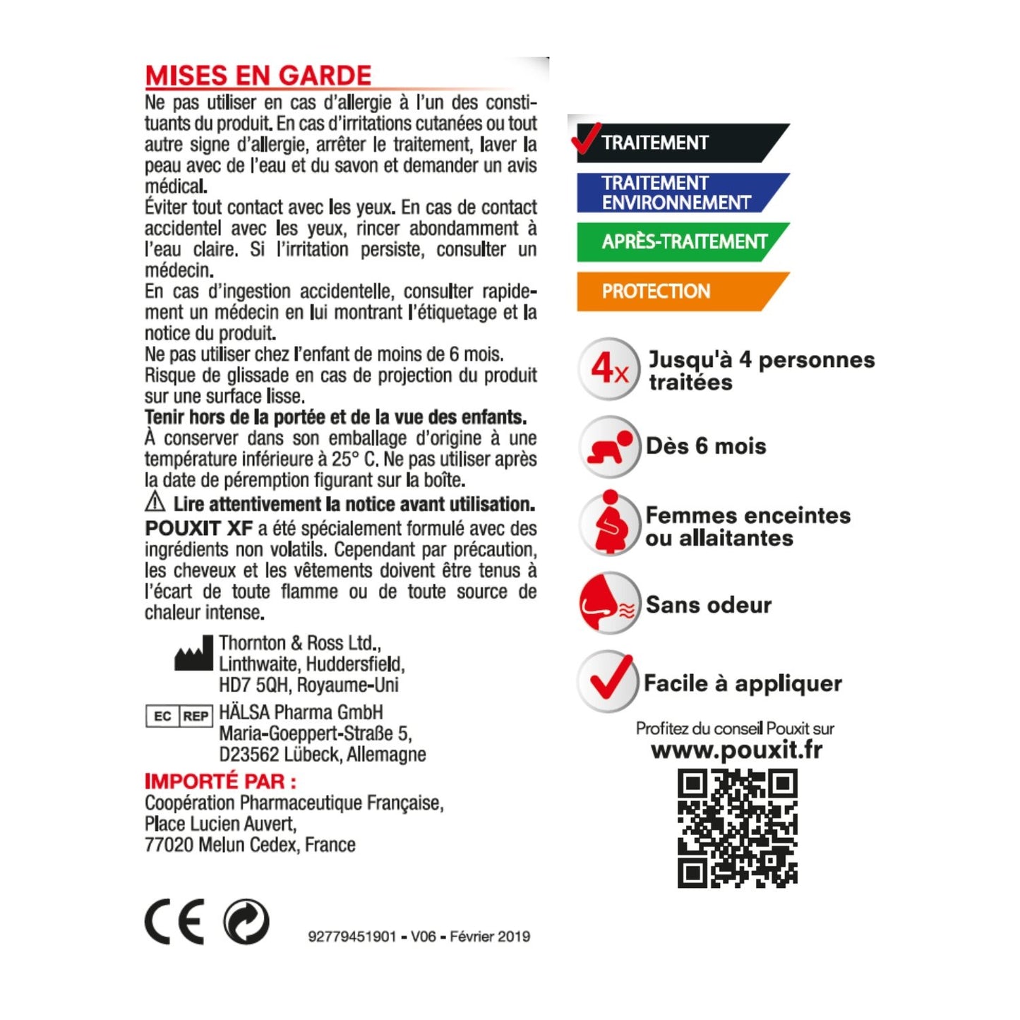 Anti-Poux Traitement Anti-Poux et Lentes XF POUXIT