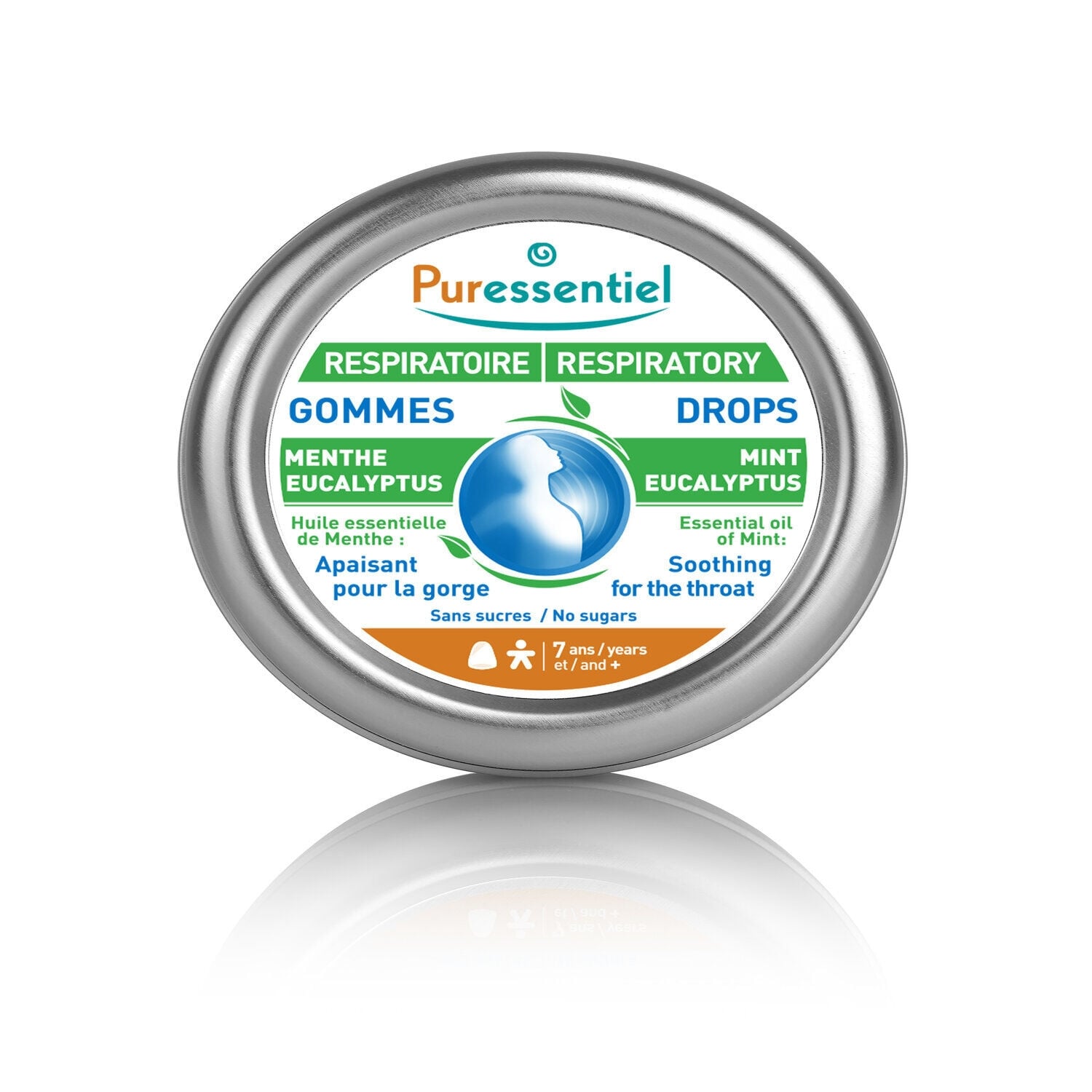 Complément alimentaire Gommes Adoucissantes Respiratoire Fraîcheur Mentholée Sans Sucres PURESSENTIEL 