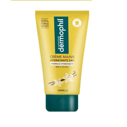 Crème main Hydratante 24h Vanille DERMOPHIL 
