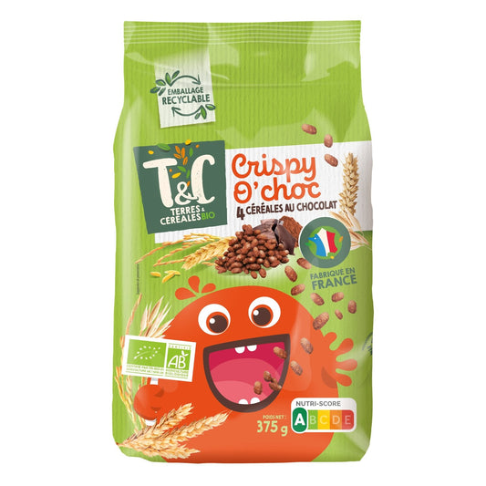 Céréales Riz Soufflé au Chocolat Bio Terres & CEREALES BIO