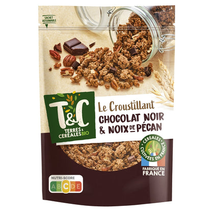 Croustillant chocolat noir noix de pécan TERRES ET CEREALES 