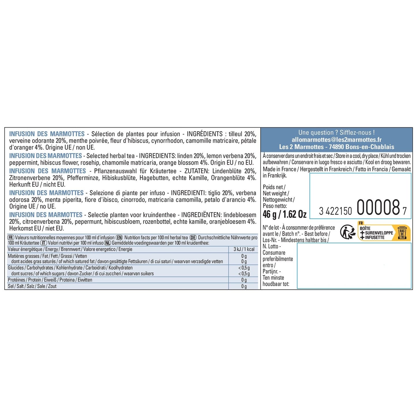 Infusion des Marmottes les 2 MARMOTTES