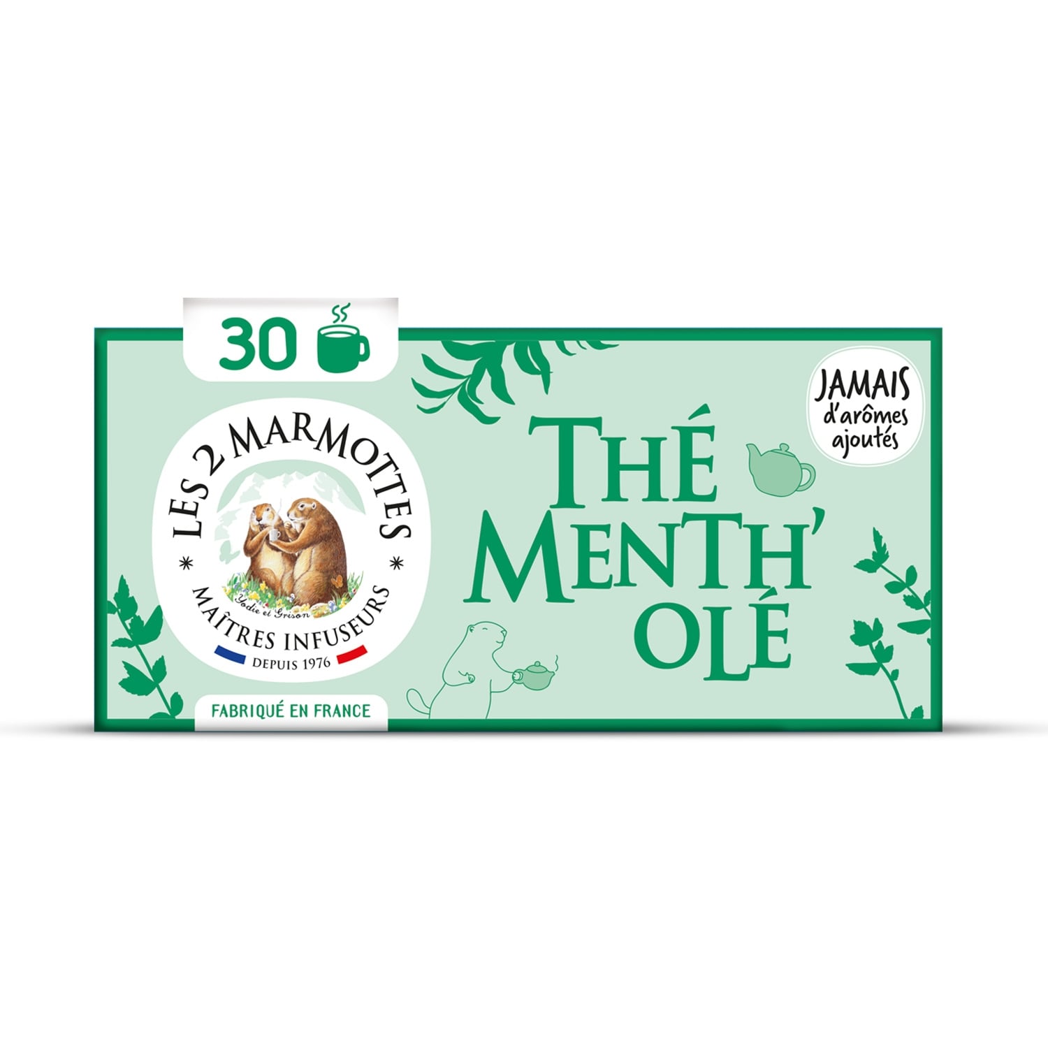Thé Vert Menth' Olé LES 2 MARMOTTES 