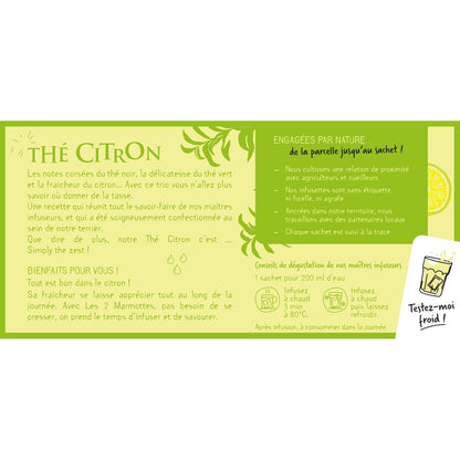 Thé Citron LES 2 MARMOTTES 