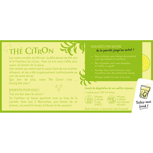 Thé Citron LES 2 MARMOTTES 