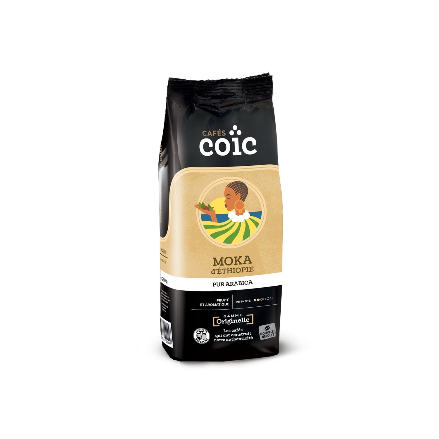 Café Moulu 100% Arabica Moka d'Ethiopie COIC 