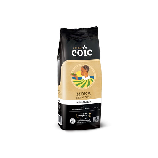 Café Moulu 100% Arabica Moka d'Ethiopie COIC 