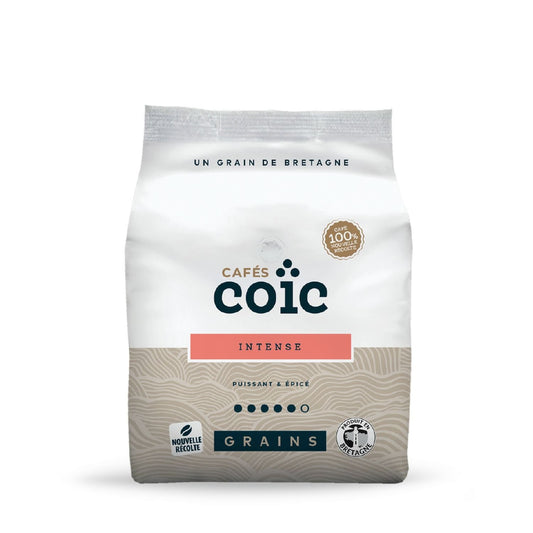 Café en Grains 100% Arabica Intense Puissant Épicé CAFES COIC 