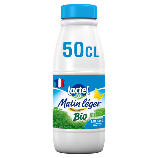Lait Sans Lactose Matin Léger LACTEL la bouteille 50cL