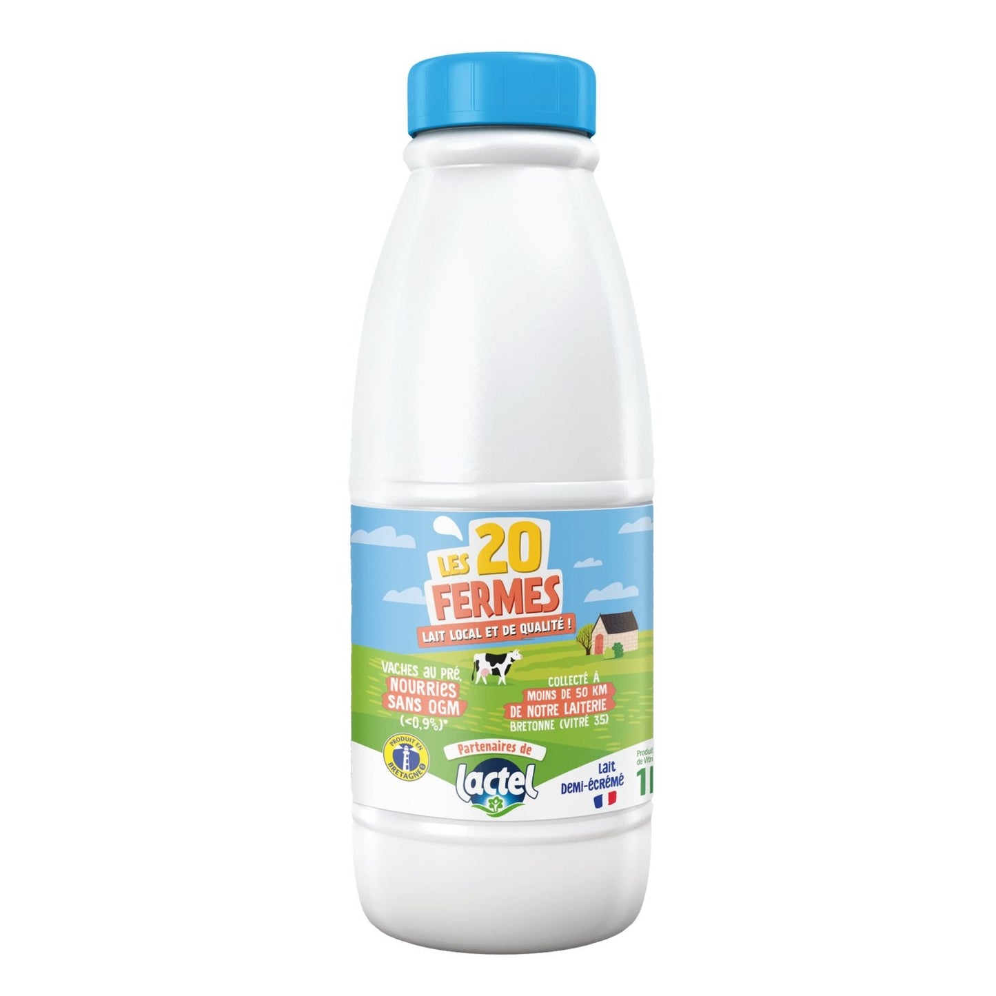 Lait Demi-Ecrémé UHT Filière LACTEL