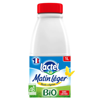 Lait Bio Sans Lactose UHT Entier Matin Léger LACTEL
