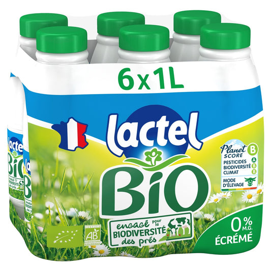Lait Bio Ecrémé UHT LACTEL