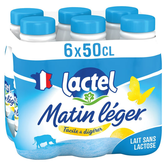Lait Sans Lactose UHT 1, 2% Mg Matin Léger LACTEL