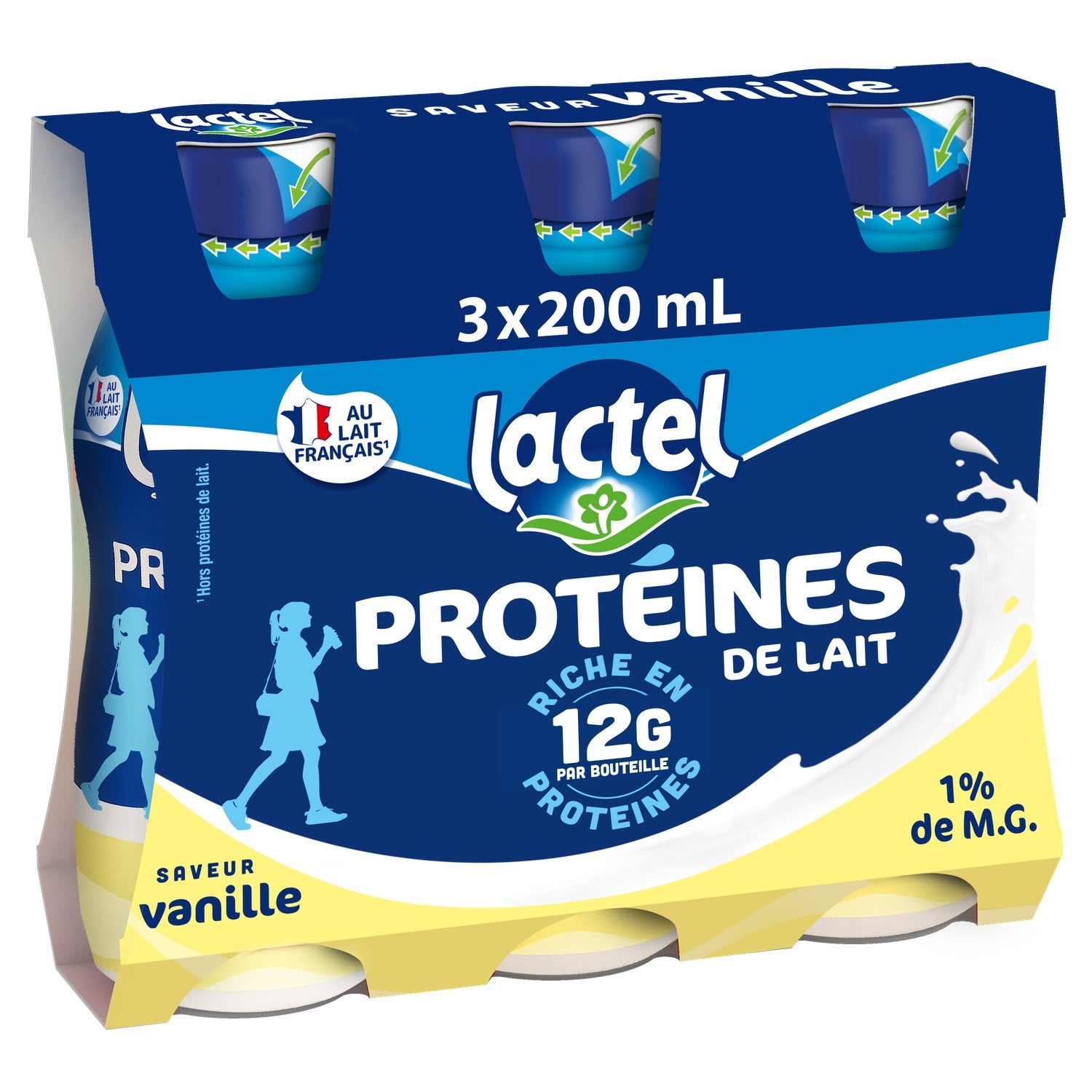 Boisson Lactée Protéinée Saveur Vanille LACTEL 