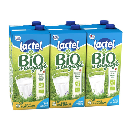 LACTEL UHT Semi-Skimmed Organic Milk