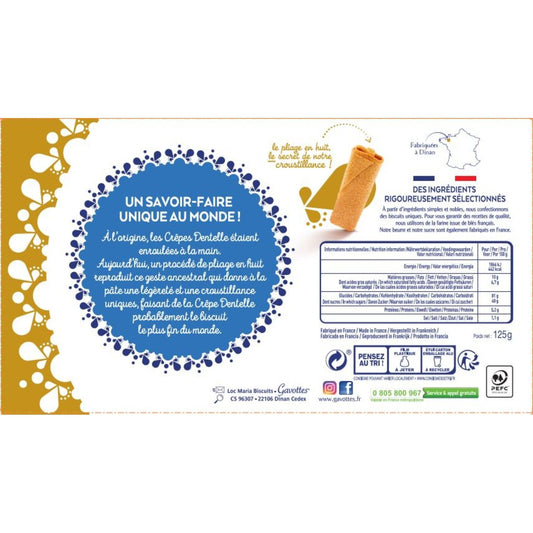 GAVOTTES Plain Lace Crepe Biscuits