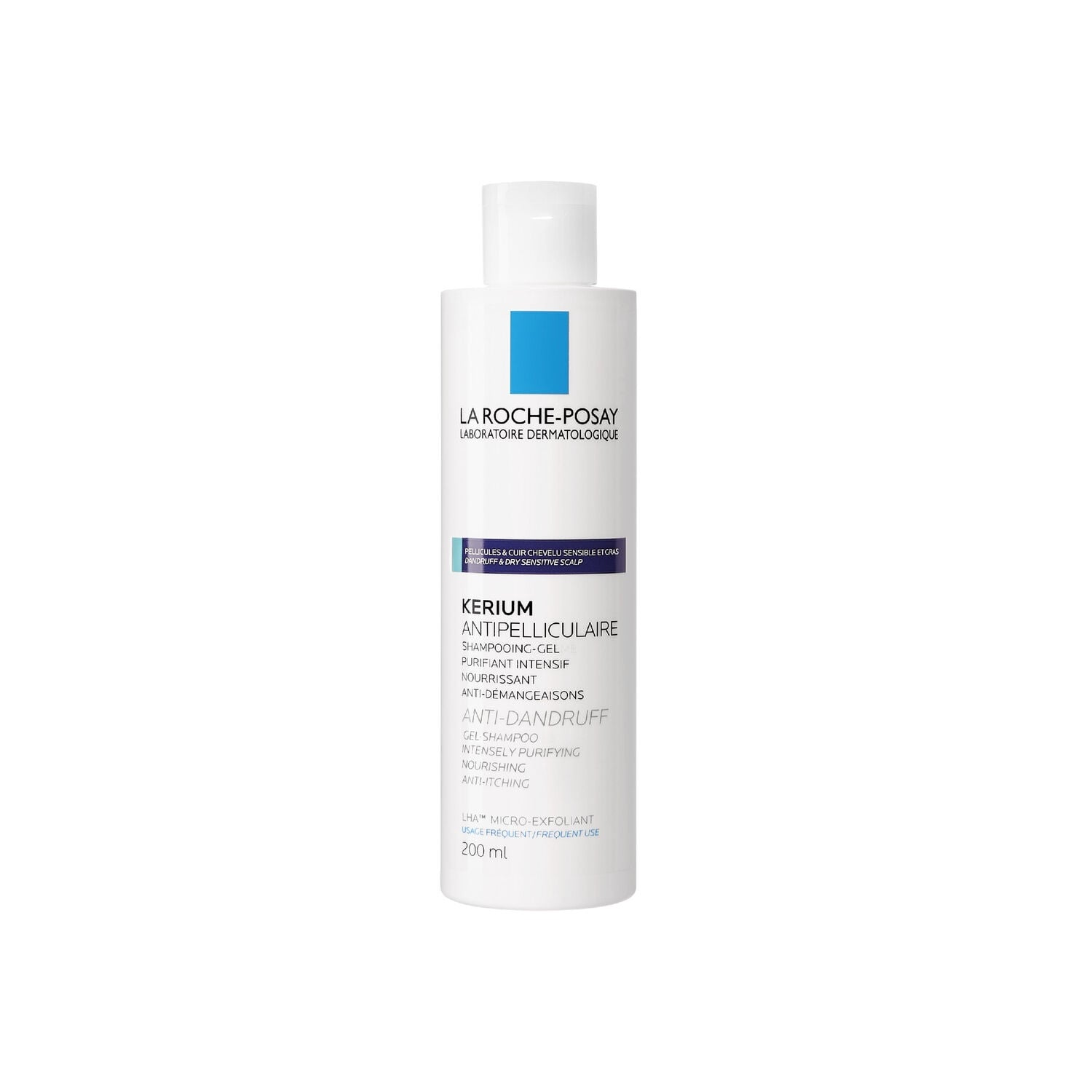 Shampoing Gel Antipelliculaire Cheveux Gras Kerium Démangeaisons LA ROCHE POSAY 