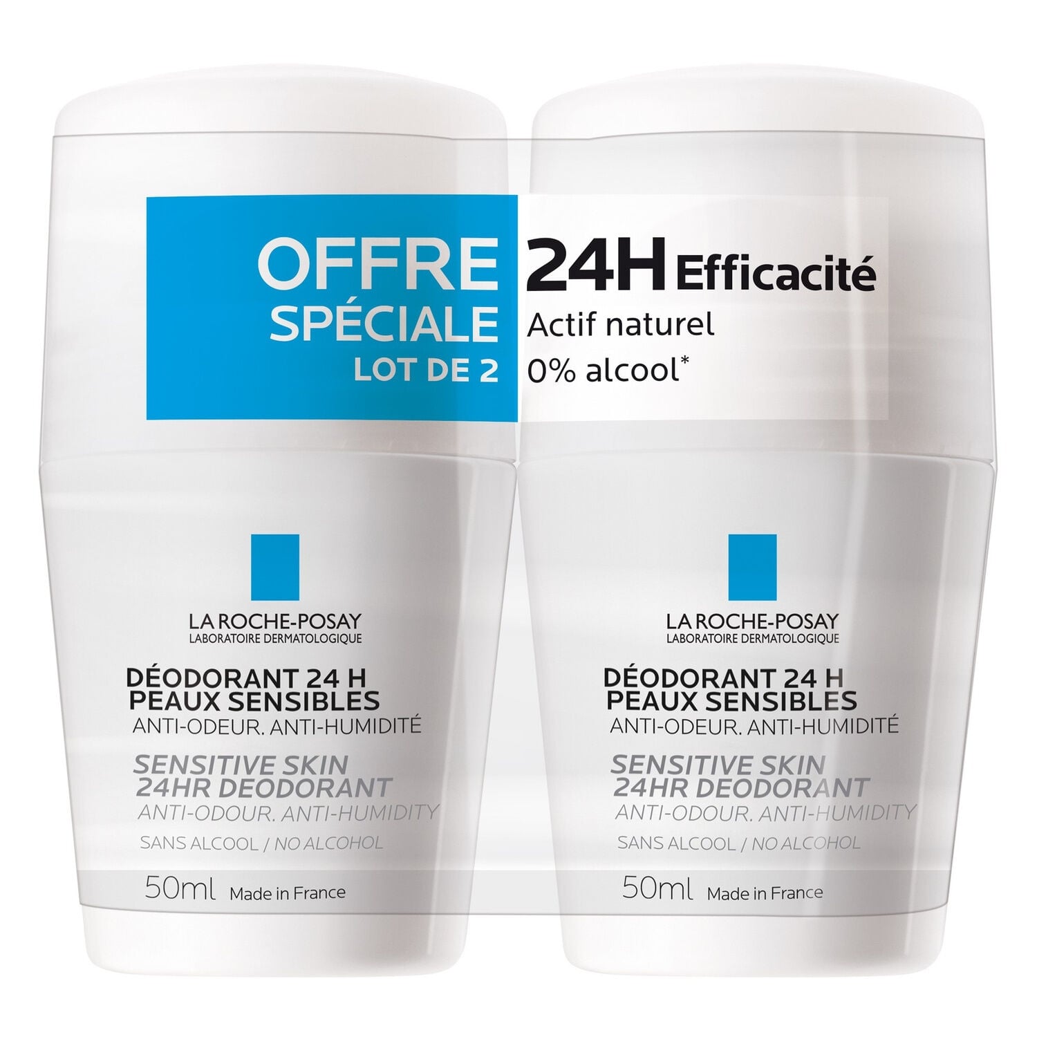 Déodorant Physiologique Peaux Sensibles Anti-Odeurs Anti-Humidité 24h LA ROCHE POSAY 