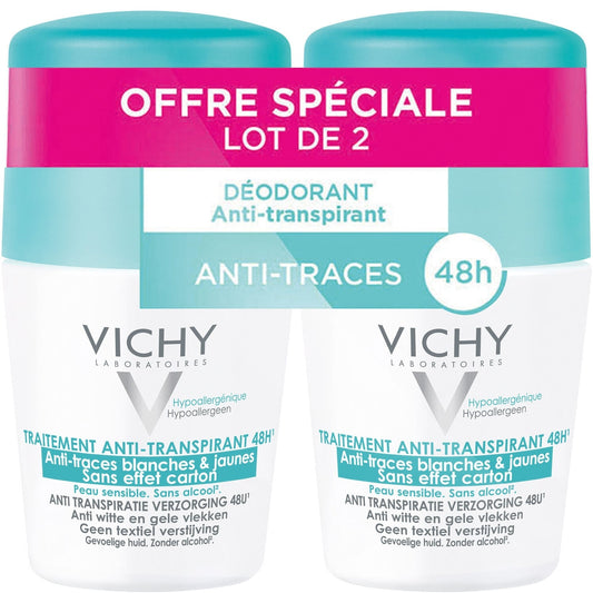 Déodorant Bille Femme Anti-transpirant Efficacité 48h Anti-traces VICHY LABORATOIRES 
