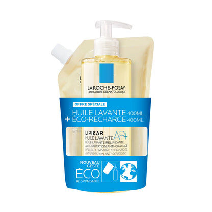 Lipid-Replenishing Cleansing Oil + Eco Refill Lipikar Ap+ LA ROCHE-POSAY