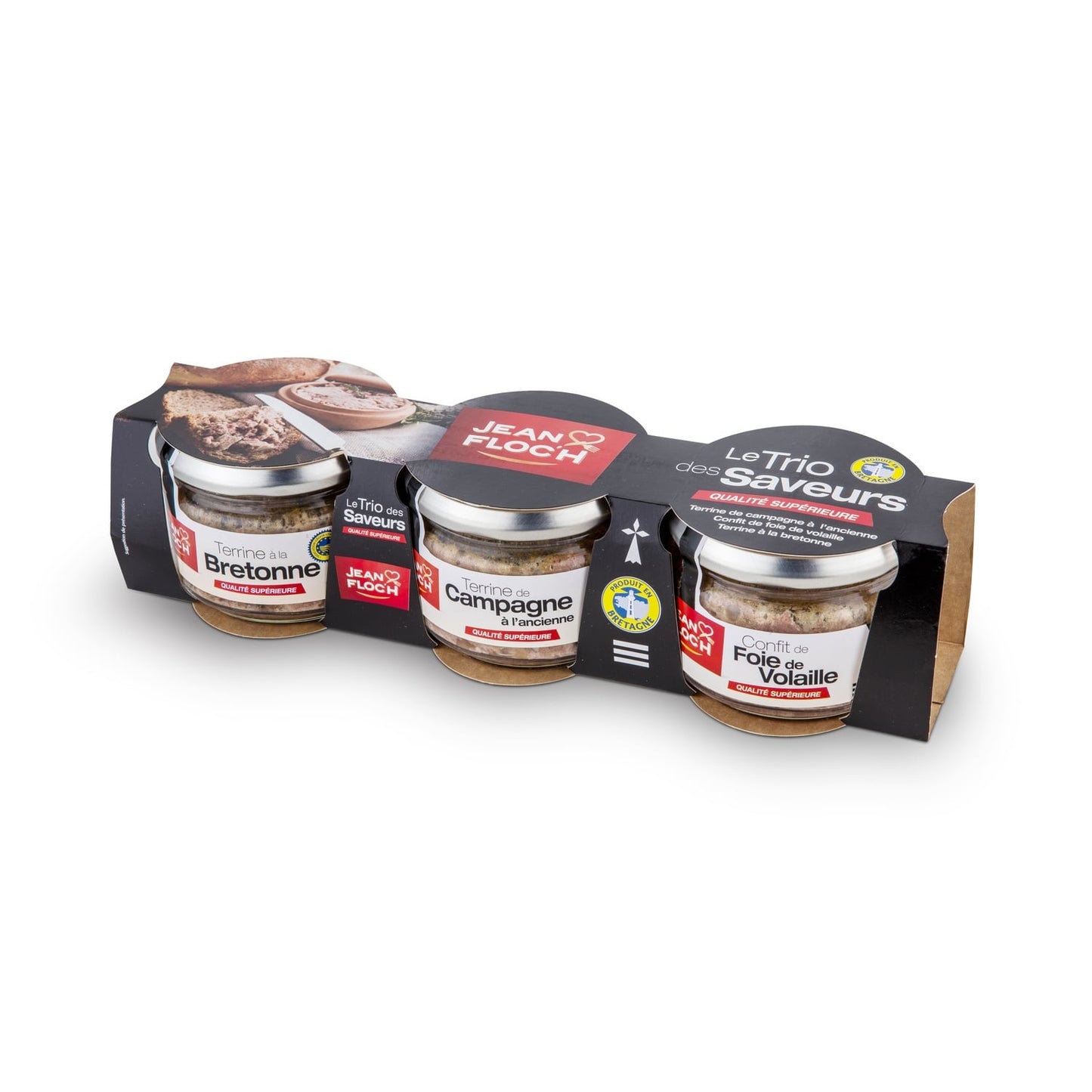 Terrine à la bretonne, confit de foie de volaille, campagne à l'ancienne JEAN FLOC'H 