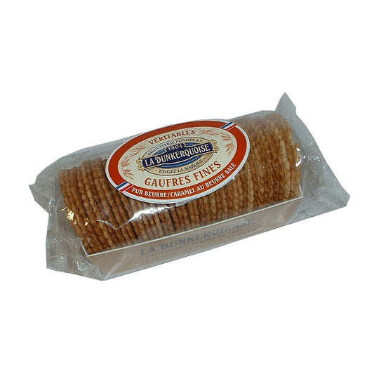 LA DUNKERQUOISE Pure Butter Thin Waffles with Salted Caramel